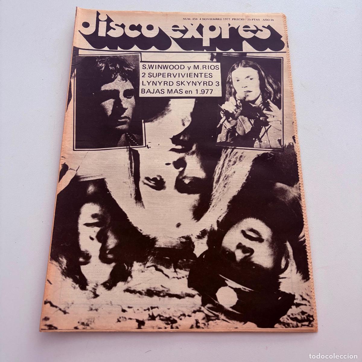 Magazines de musique: REVISTA PERIODICO DISCO EXPRES N&ordm; 450 LYNYRD SKYNYRD