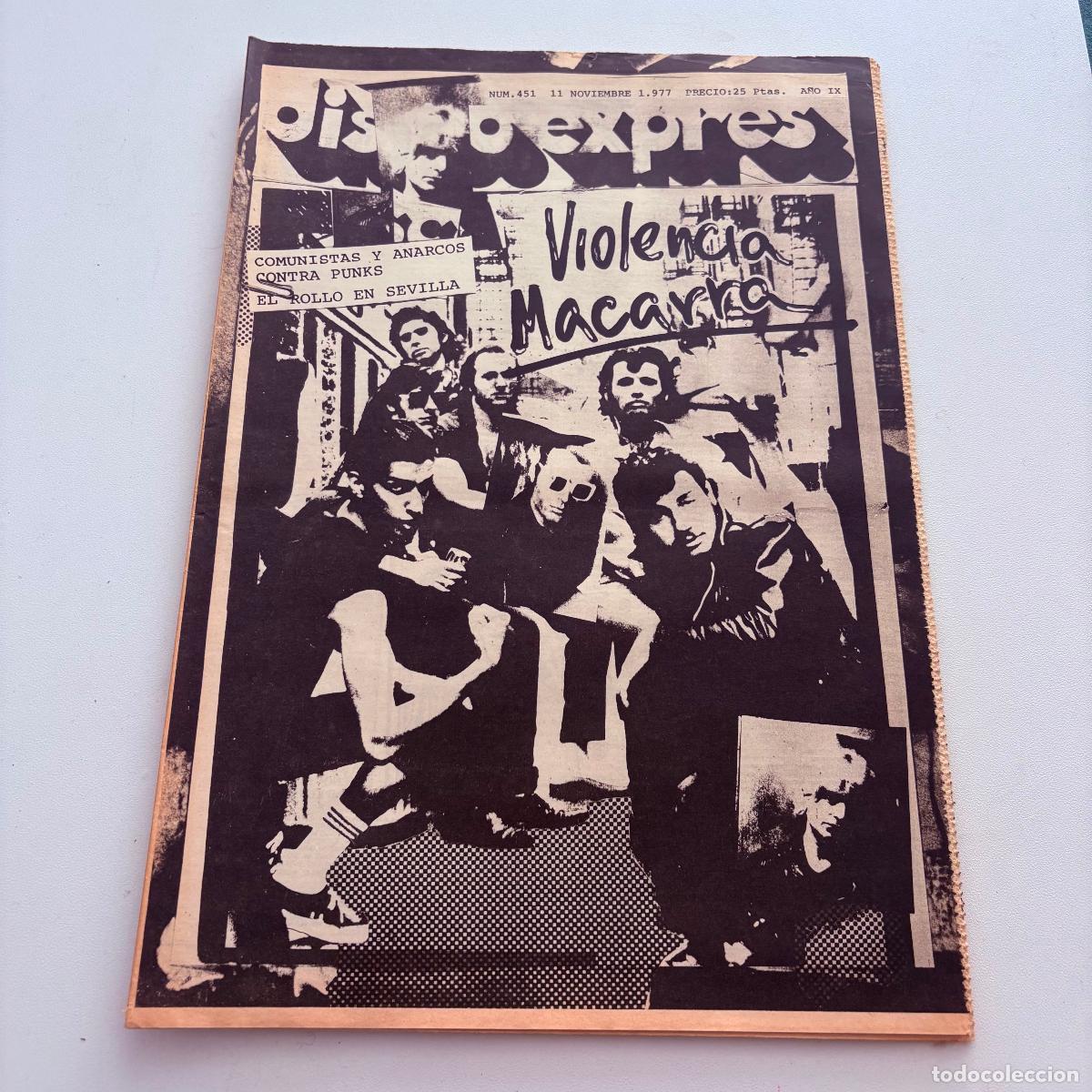 Magazines de musique: REVISTA PERIODICO DISCO EXPRES N&ordm; 451