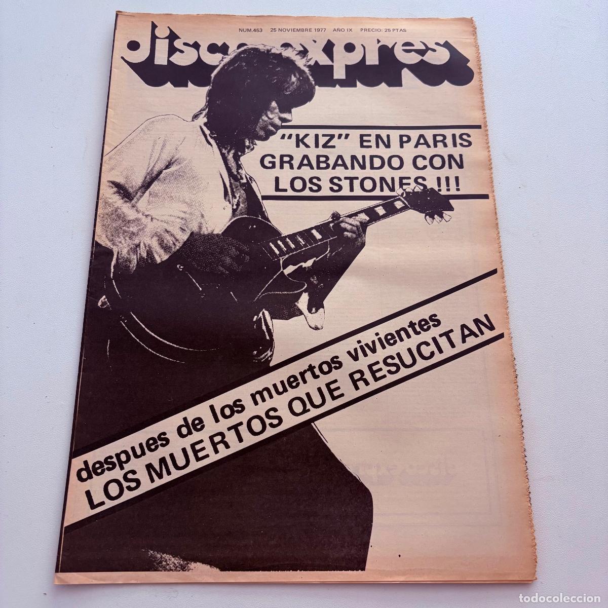 Magazines de musique: REVISTA PERIODICO DISCO EXPRES N&ordm; 453 ROLLING STONES