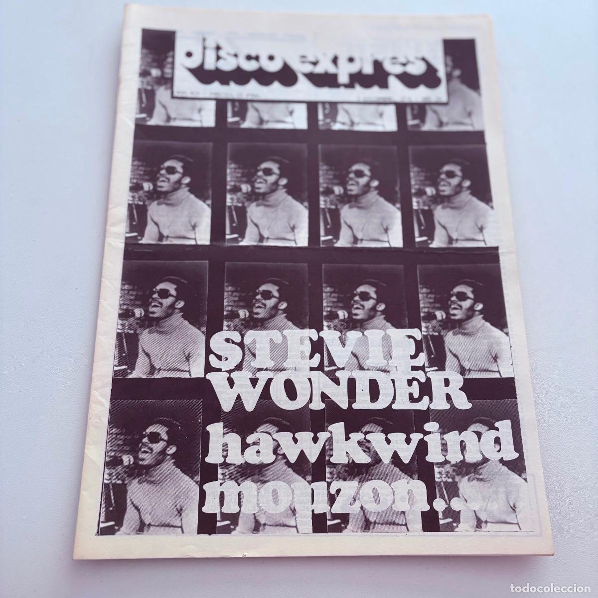 Magazines de musique: REVISTA PERIODICO DISCO EXPRES N&ordm; 403 STEVIE WONDER HAWKWIND