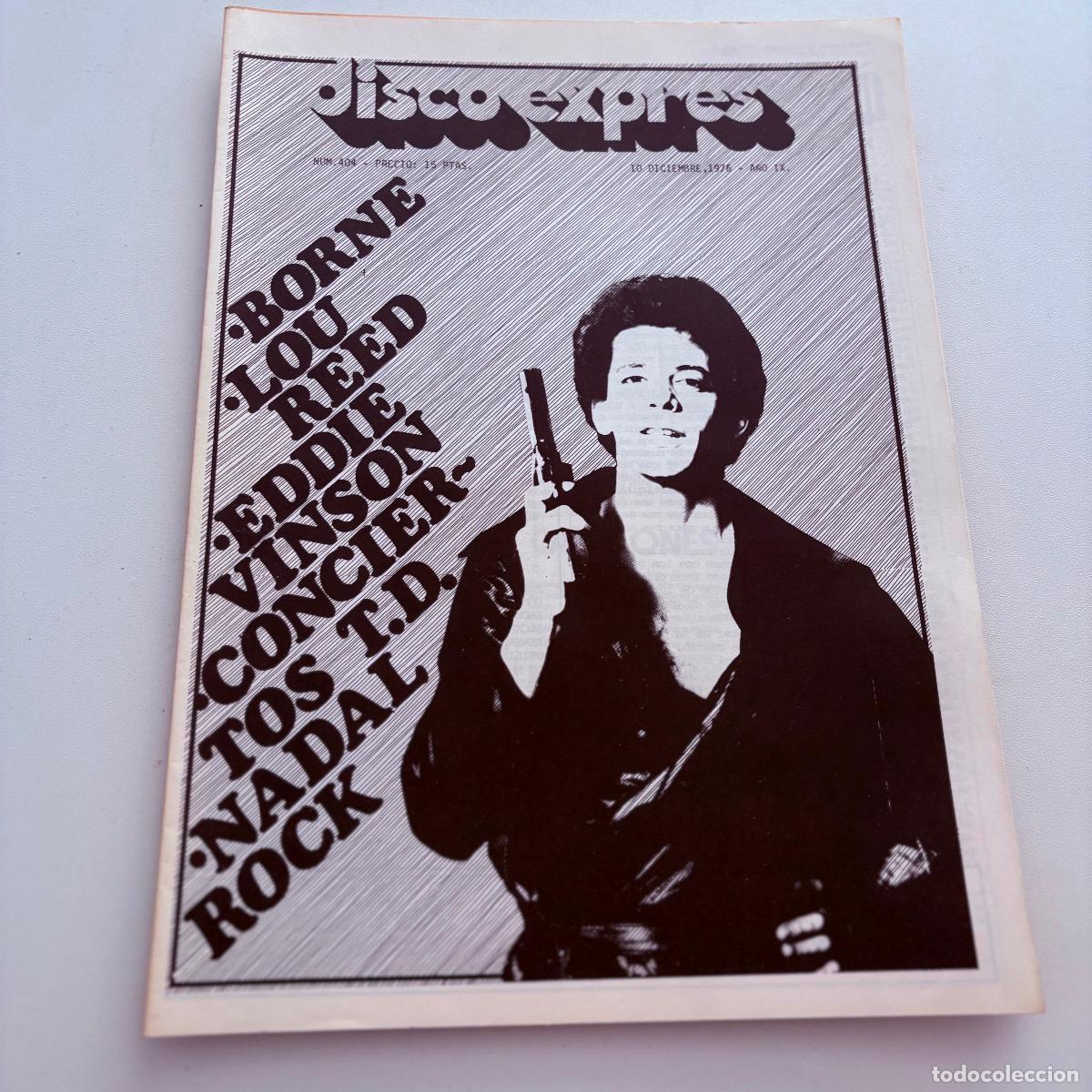 Revistas de m&uacute;sica: REVISTA PERIODICO DISCO EXPRES N&ordm; 404 LOU REED