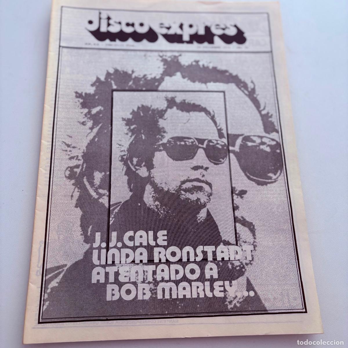 Revistas de m&uacute;sica: REVISTA PERIODICO DISCO EXPRES N&ordm; 406 J.J.CALE BOB MARLEY