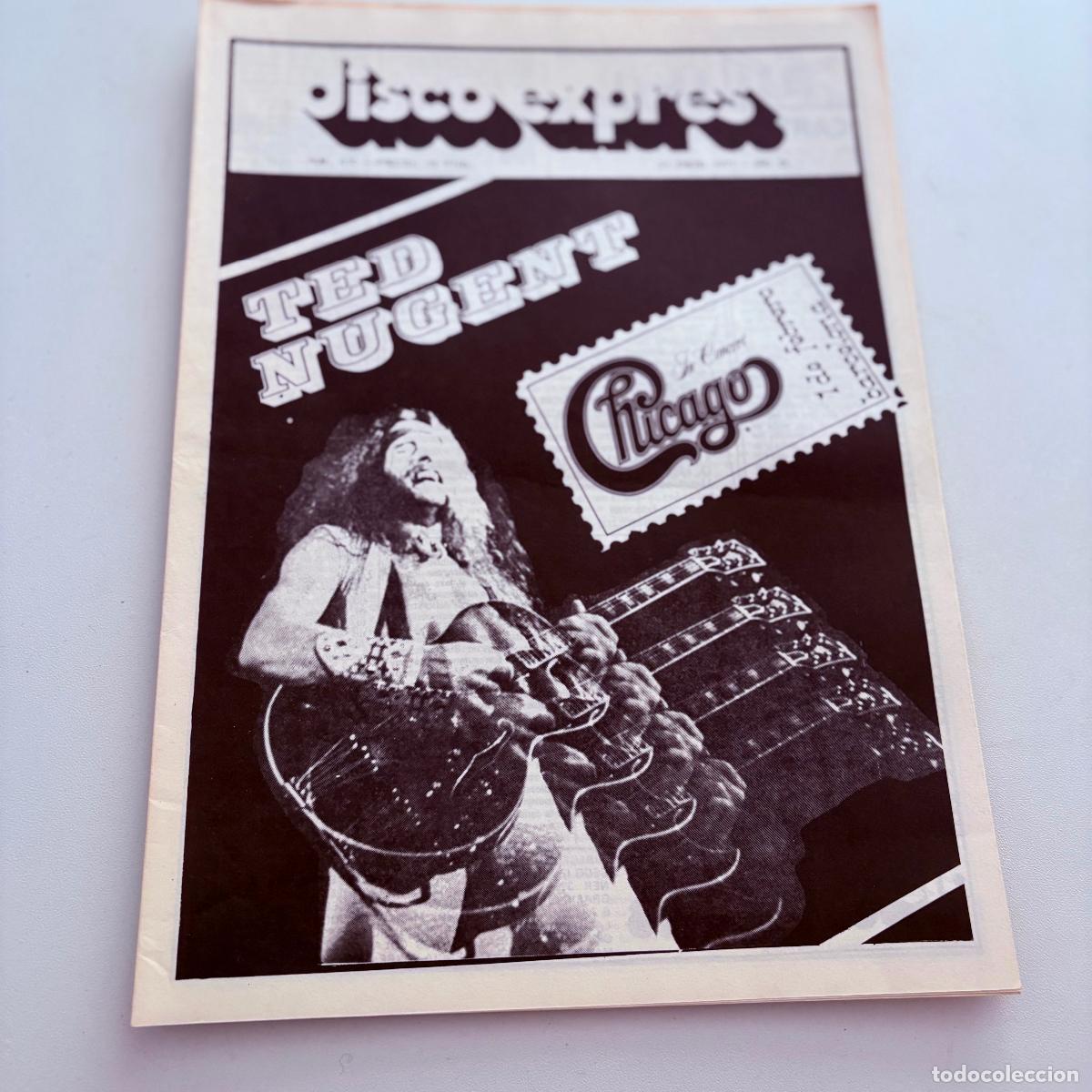 Revistas de m&uacute;sica: REVISTA PERIODICO DISCO EXPRES N&ordm; 410 TED NUGENT CHICAGO