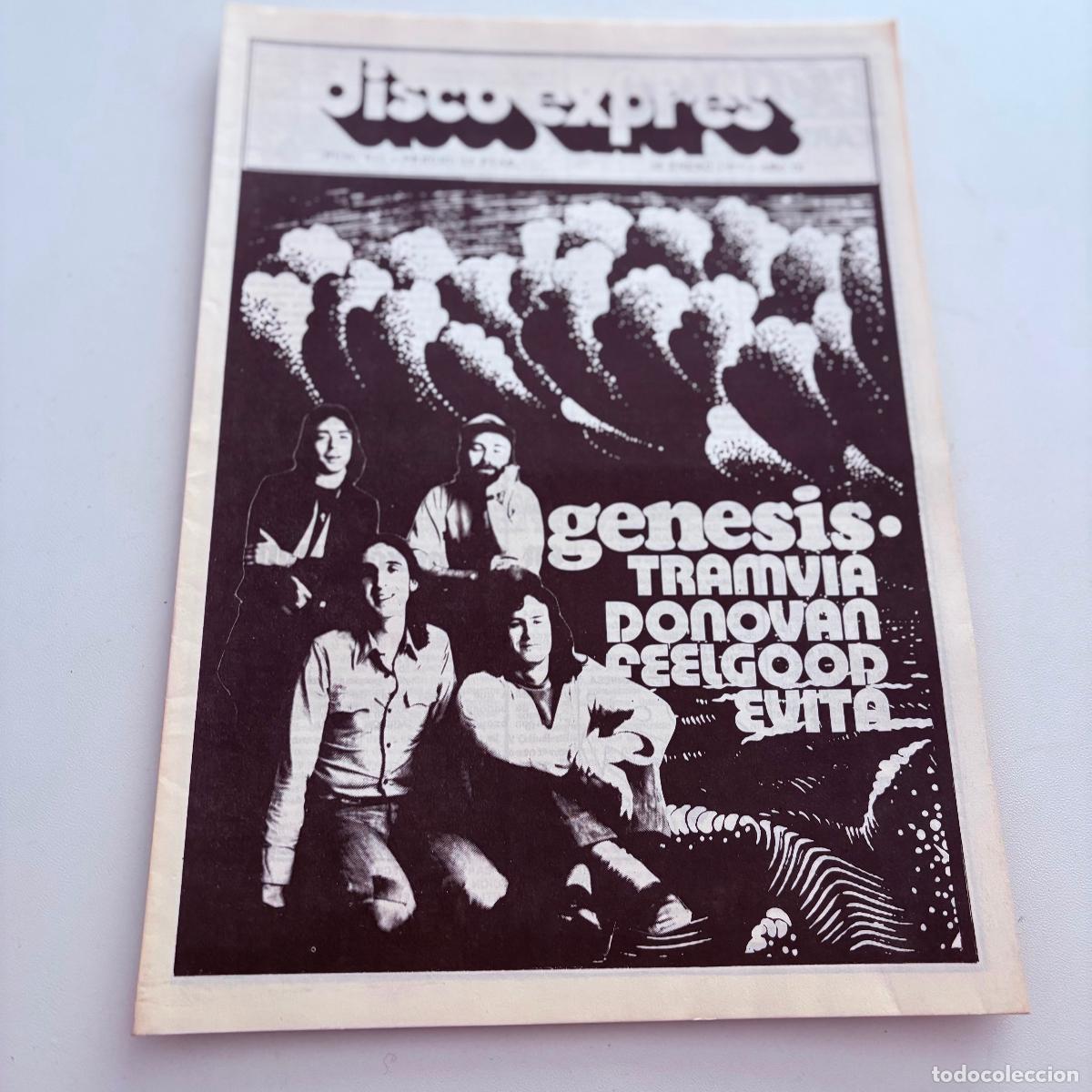 Revistas de m&uacute;sica: REVISTA PERIODICO DISCO EXPRES N&ordm; 411 GENESIS