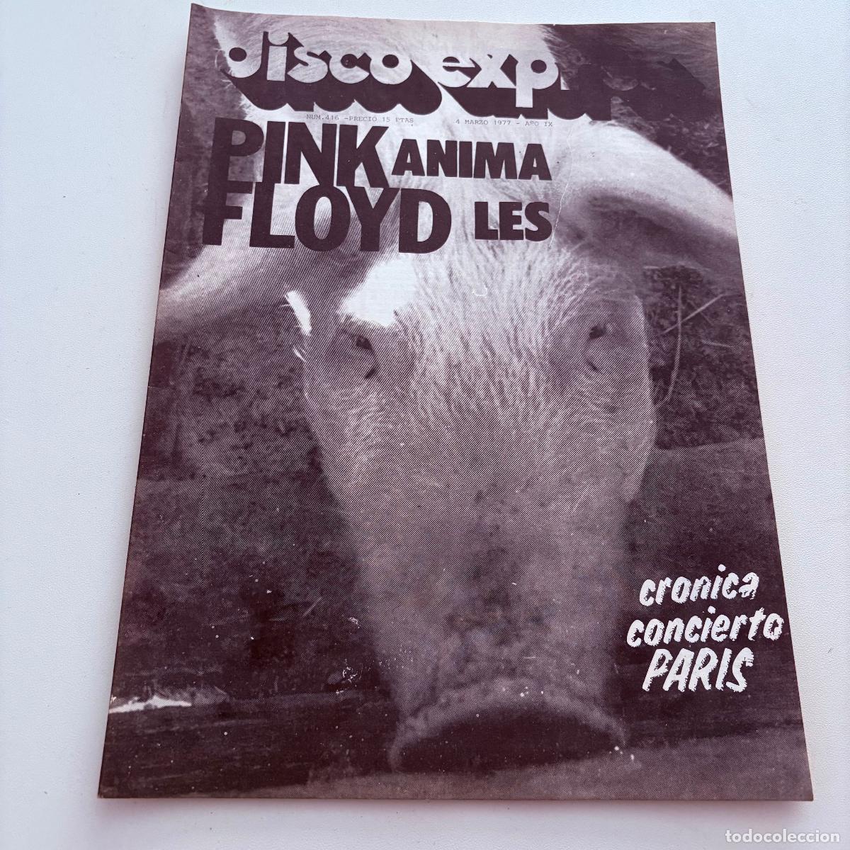 Revistas de m&uacute;sica: REVISTA PERIODICO DISCO EXPRES N&ordm; 416 PINK FLOYD