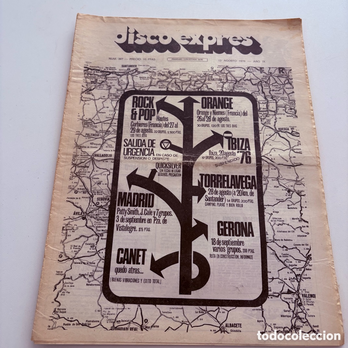 Revistas de m&uacute;sica: REVISTA PERIODICO DISCO EXPRES N&ordm; 387