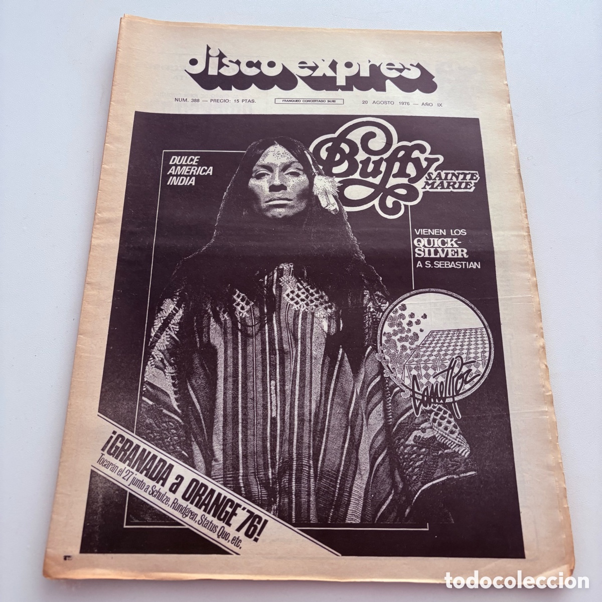 Revistas de m&uacute;sica: REVISTA PERIODICO DISCO EXPRES N&ordm; 388 GRANADA