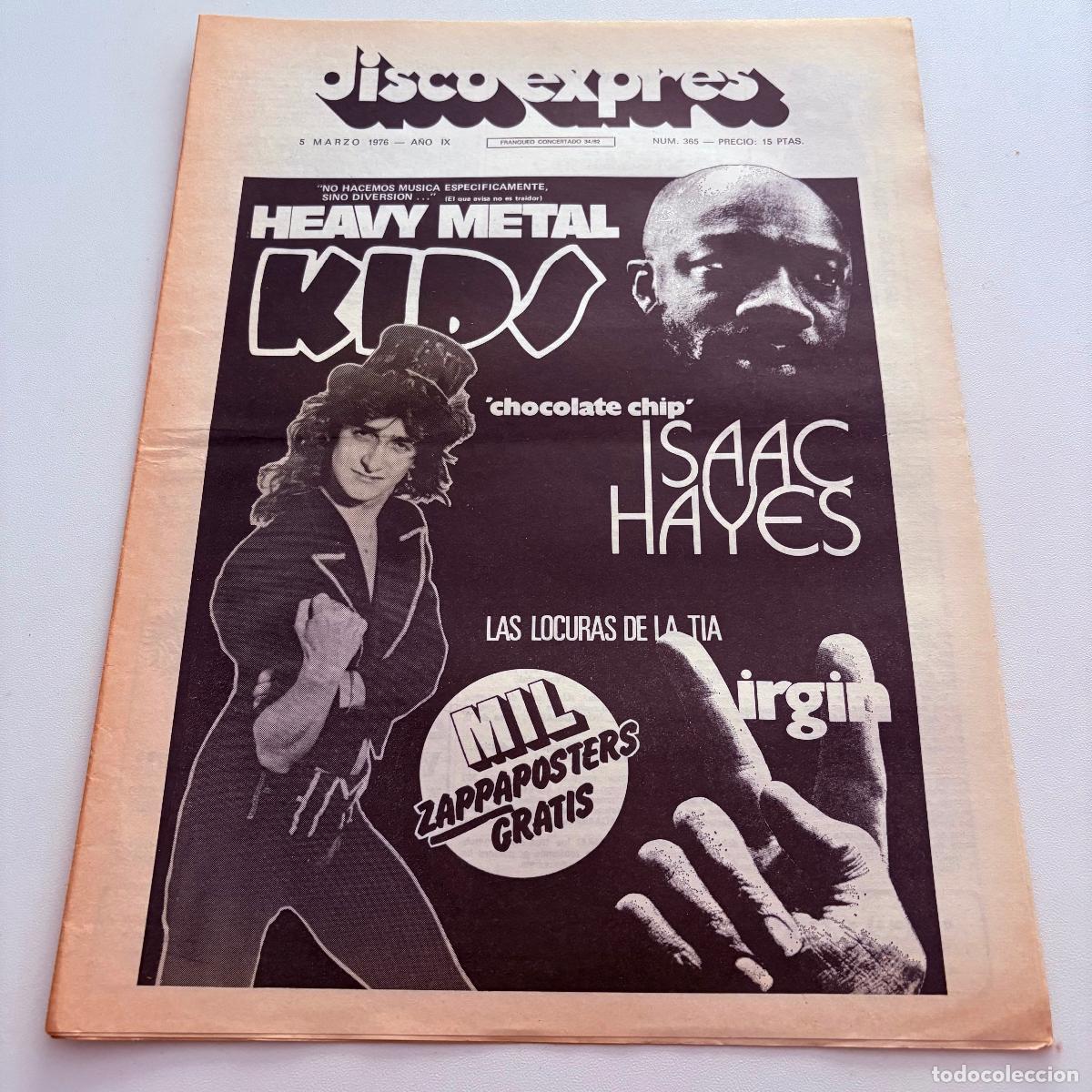 Musikzeitschriften: REVISTA PERIODICO DISCO EXPRES N&ordm; 365