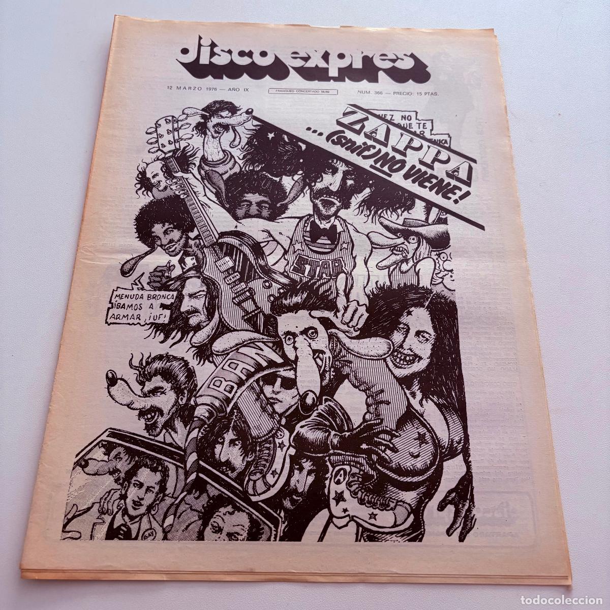 Musikzeitschriften: REVISTA PERIODICO DISCO EXPRES N&ordm; 366