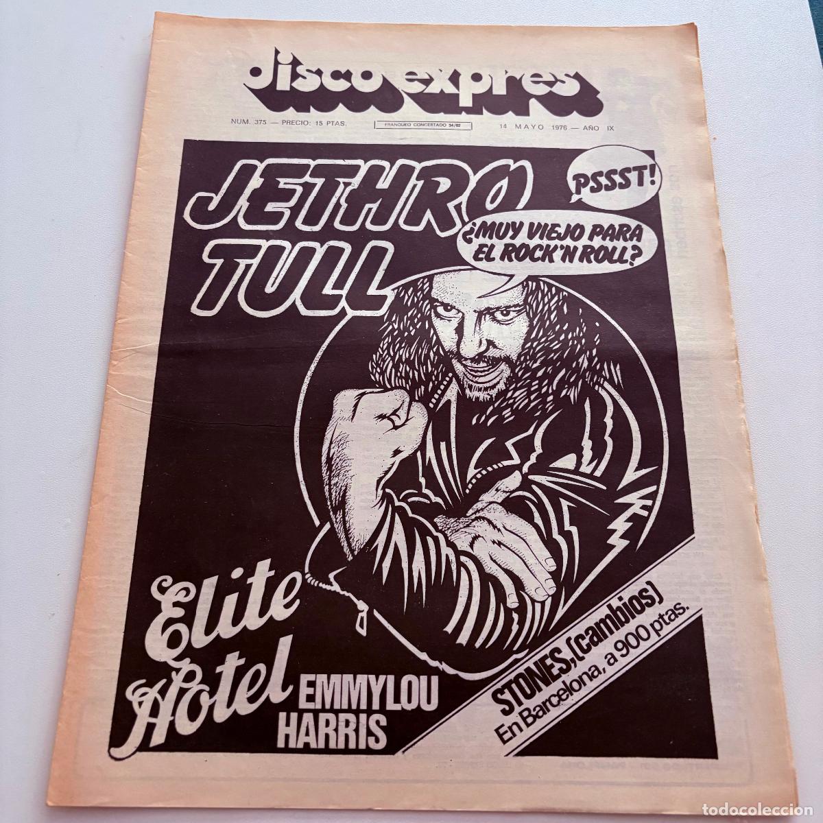 Musikzeitschriften: REVISTA PERIODICO DISCO EXPRES N&ordm; 375 JETHRO TULL
