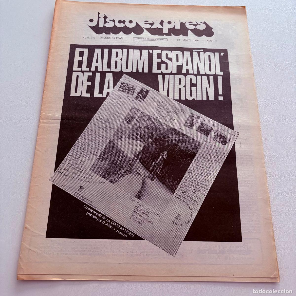 Musikzeitschriften: REVISTA PERIODICO DISCO EXPRES N&ordm; 376