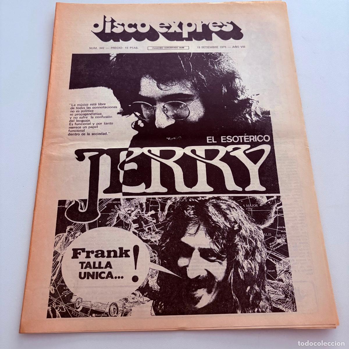 Revistas de m&uacute;sica: REVISTA PERIODICO DISCO EXPRES N&ordm; 342