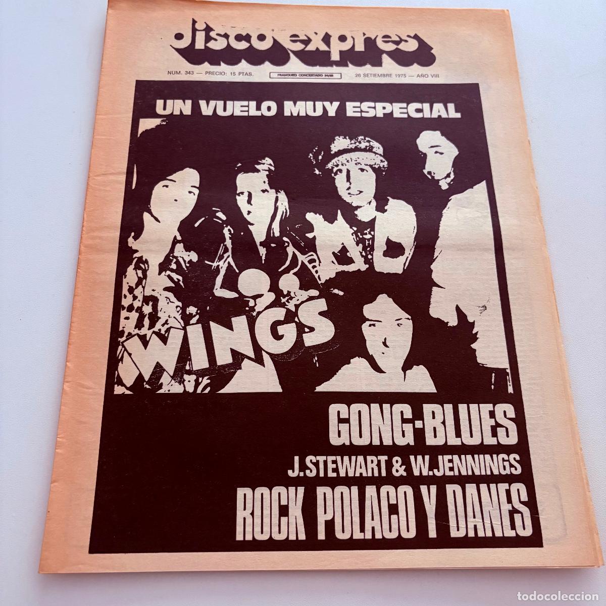 Revistas de m&uacute;sica: REVISTA PERIODICO DISCO EXPRES N&ordm; 343