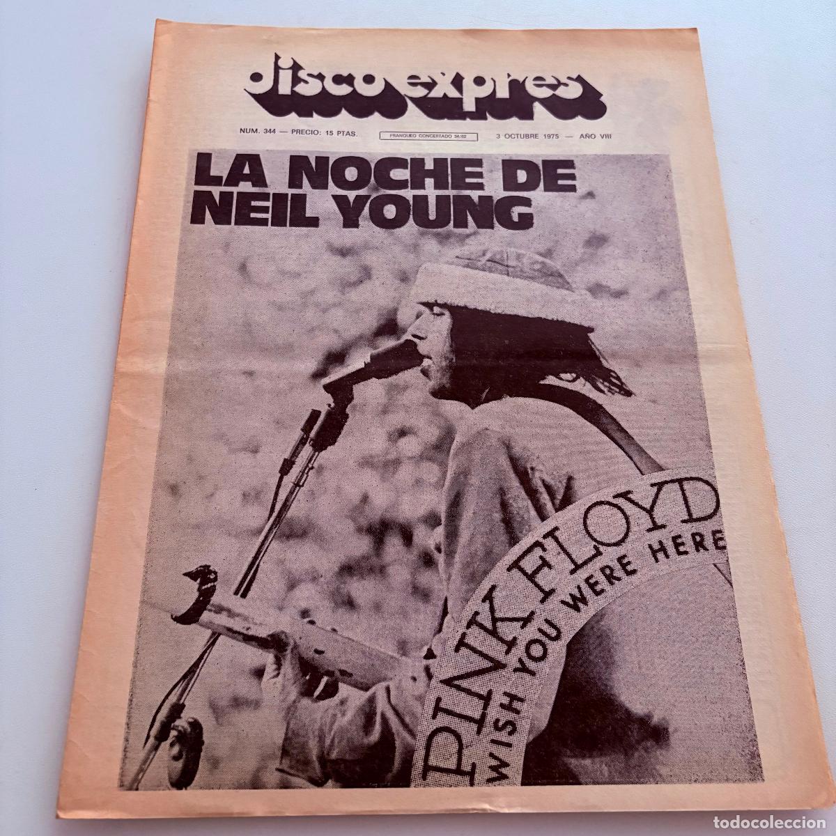 Revistas de m&uacute;sica: REVISTA PERIODICO DISCO EXPRES N&ordm; 344 NEIL YOUNG
