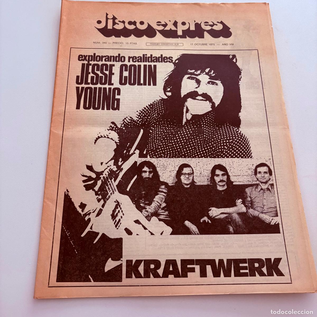 Revistas de m&uacute;sica: REVISTA PERIODICO DISCO EXPRES N&ordm; 346 KRAFTWERK