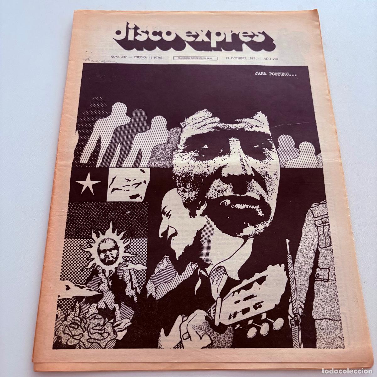 Revistas de m&uacute;sica: REVISTA PERIODICO DISCO EXPRES N&ordm; 347