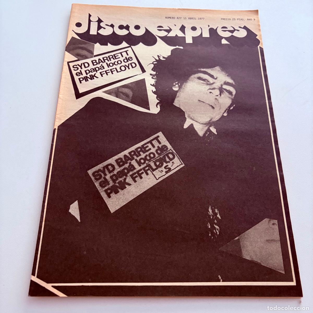 Revistas de m&uacute;sica: REVISTA PERIODICO DISCO EXPRES N&ordm; 422 syd barret pink floyd