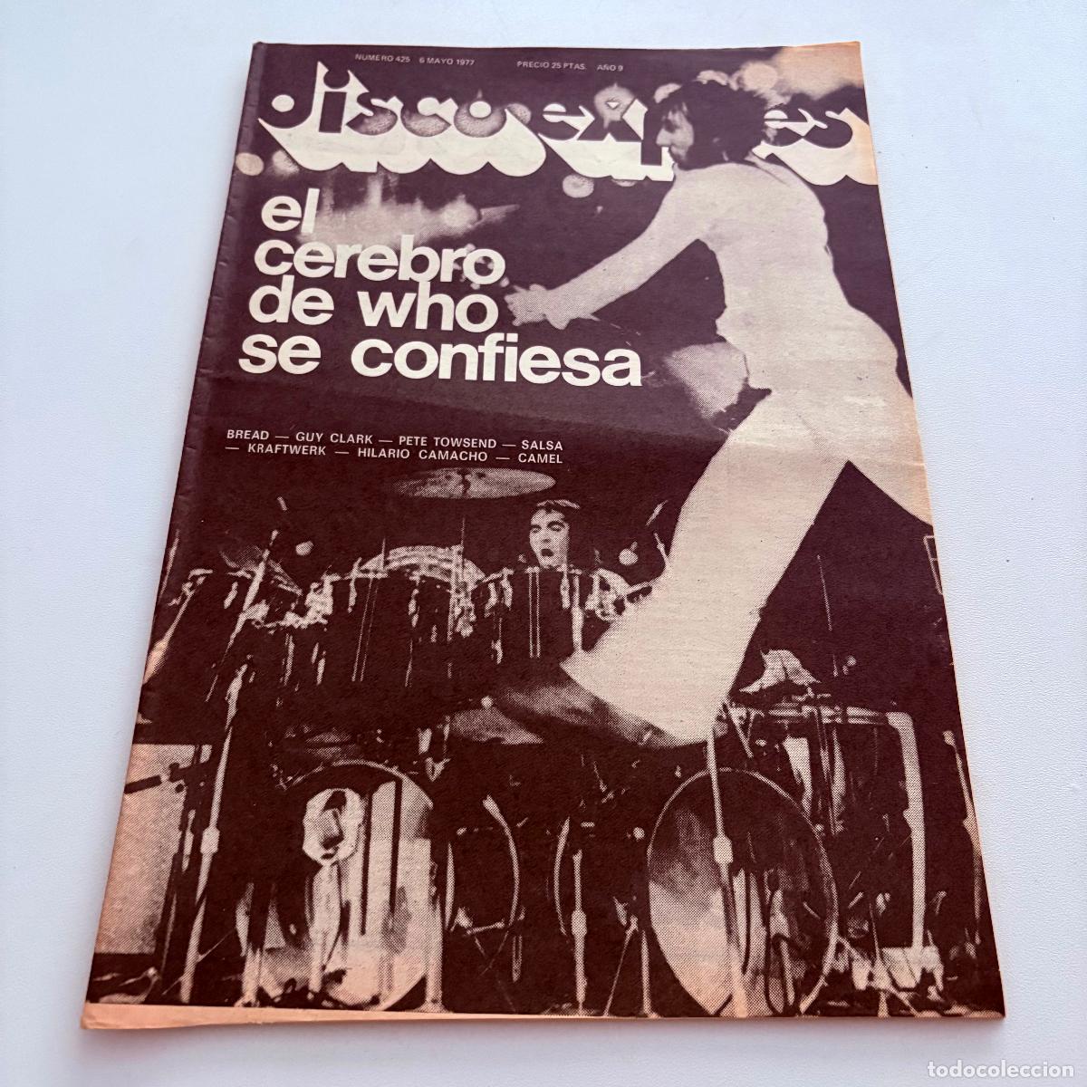 Revistas de m&uacute;sica: REVISTA PERIODICO DISCO EXPRES N&ordm; 425 THE WHO KRAFTWERK CAMEL