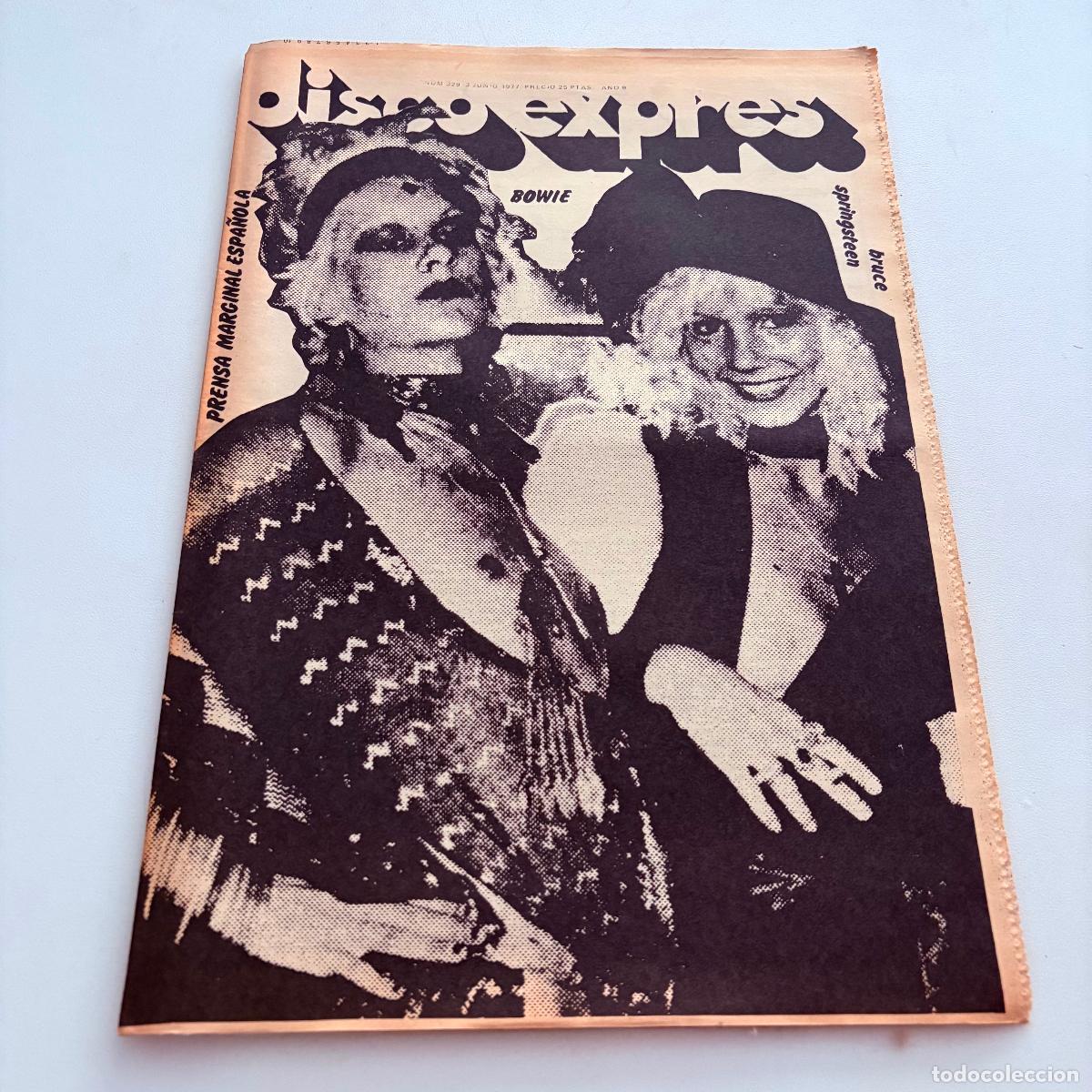 Revistas de m&uacute;sica: REVISTA PERIODICO DISCO EXPRES N&ordm; 429 DAVID BOWIE BRUCE SPRINGSTEEN