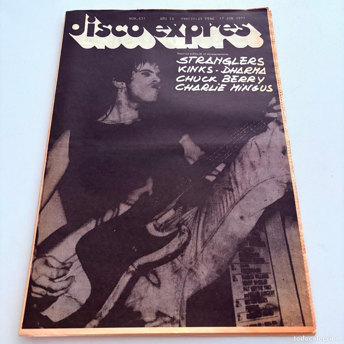Revistas de m&uacute;sica: REVISTA PERIODICO DISCO EXPRES N&ordm; 431 THE STRANGLERS KINKS CHARLIE MINGUS
