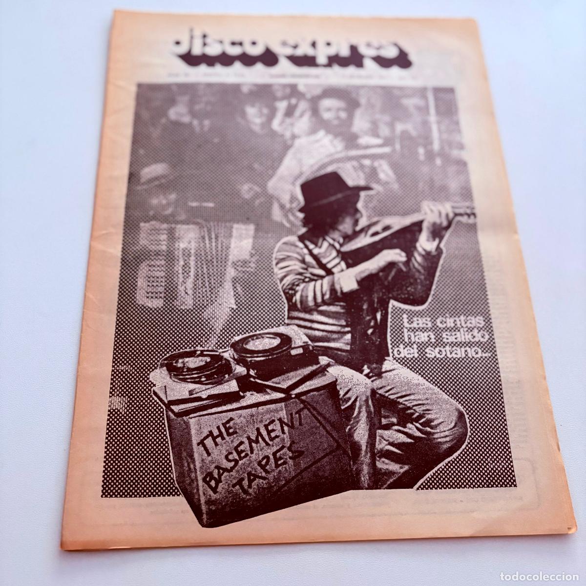 Revistas de m&uacute;sica: REVISTA PERIODICO DISCO EXPRES N&ordm; 341 BOB DYLAN