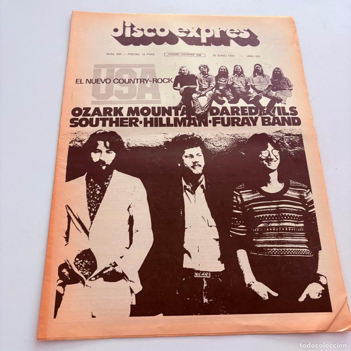 Revistas de m&uacute;sica: REVISTA PERIODICO DISCO EXPRES N&ordm; 330 DAREDEVILS FURAY BAND