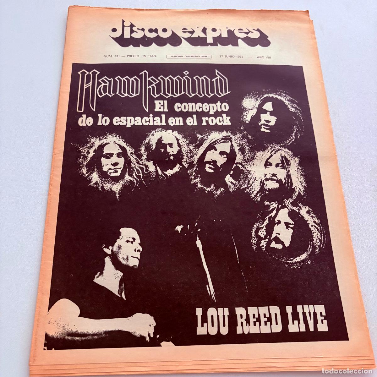Revistas de m&uacute;sica: REVISTA PERIODICO DISCO EXPRES N&ordm; 331 HAWKWIND