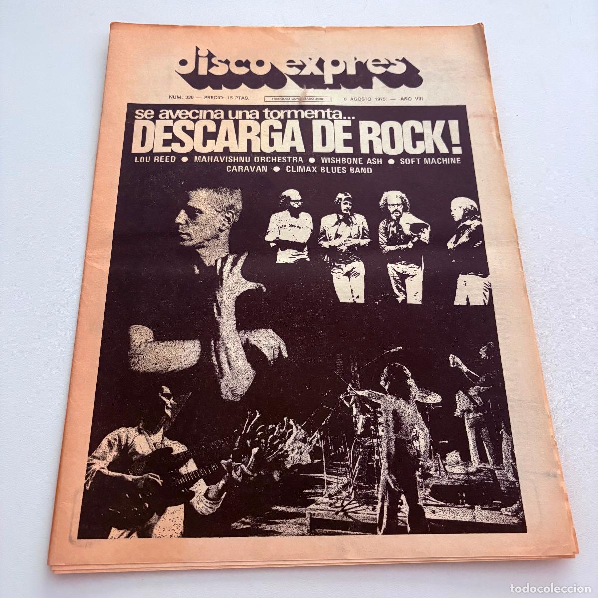 Revistas de m&uacute;sica: REVISTA PERIODICO DISCO EXPRES N&ordm; 338 LOU REED