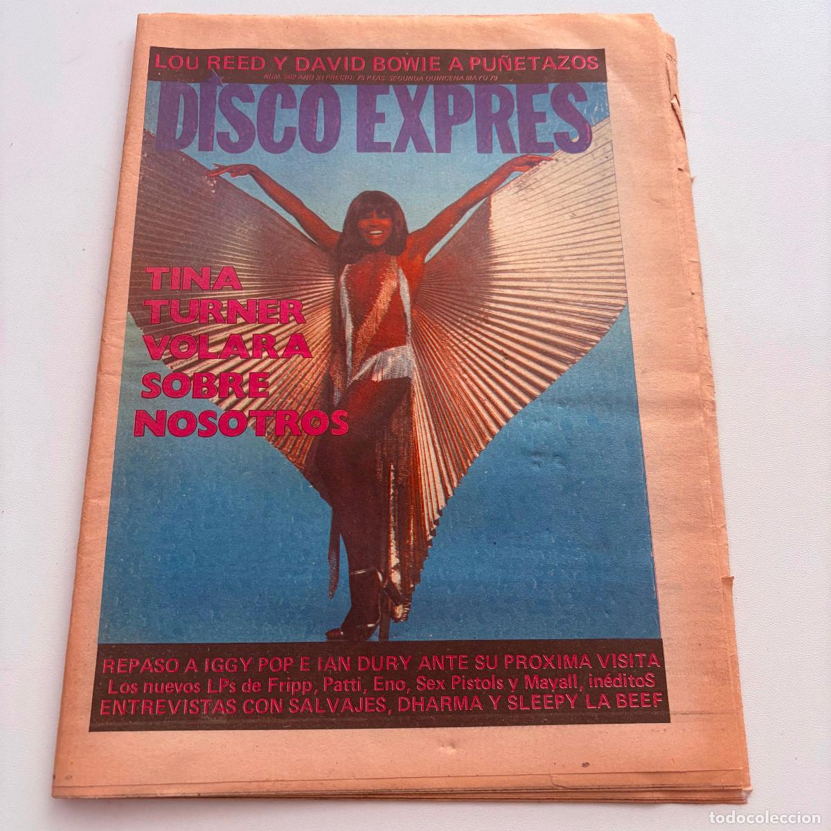 Revistas de m&uacute;sica: REVISTA PERIODICO DISCO EXPRES N&ordm; 502 TINA TURNER IGGY POP IAN DURY SLEEPY LA BEEF