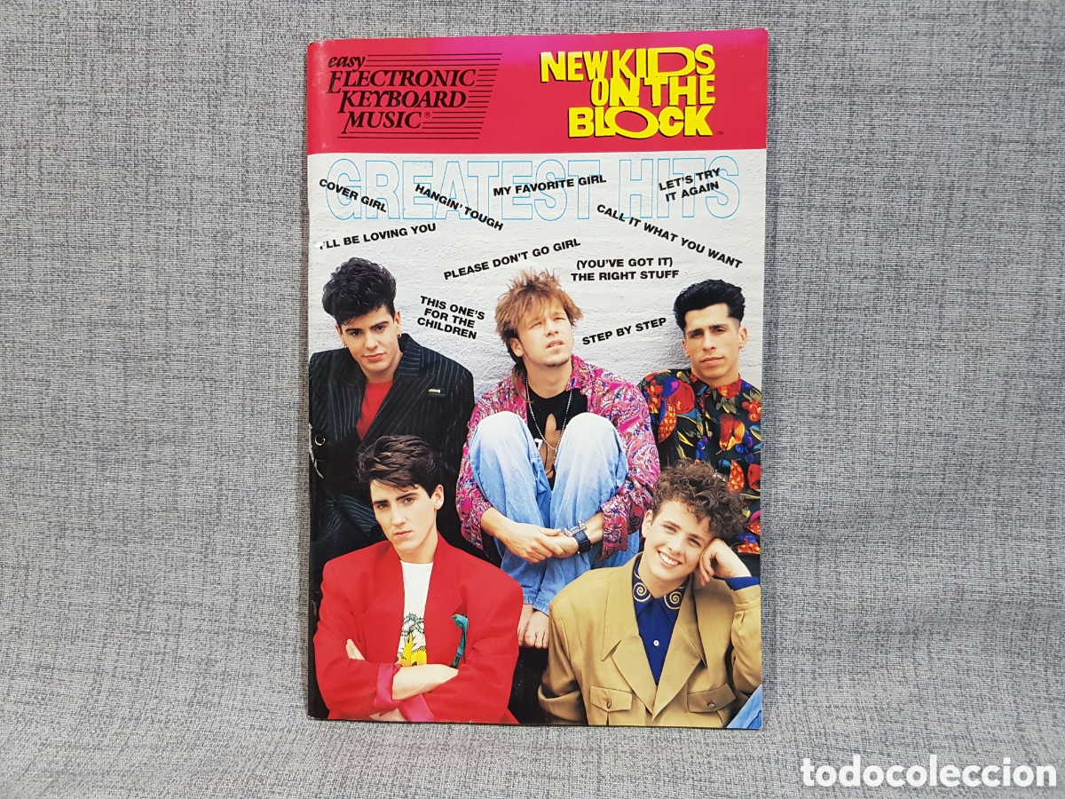 Revistas de m&uacute;sica: NEW KIDS ON THE BLOCK NKOTB EASY ELECTRONIC KEYBOARD MUSIC A&Ntilde;O 1990. LIBRO PARTITURAS PARA TECLADO