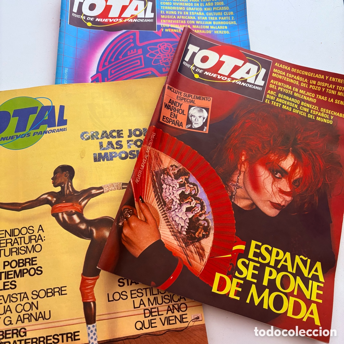 Revistas de m&uacute;sica: LOTE REVISTA DE NUEVOS PANORAMOS TOTAL N&ordm; 1-2-3 ALASKA GRACE JONES MECANO....