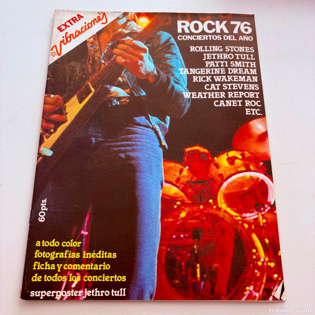 Revistas de m&uacute;sica: revista vibraciones n&ordm; EXTRA ROCK 76 NO INCLUYE POSTER CENTRAL