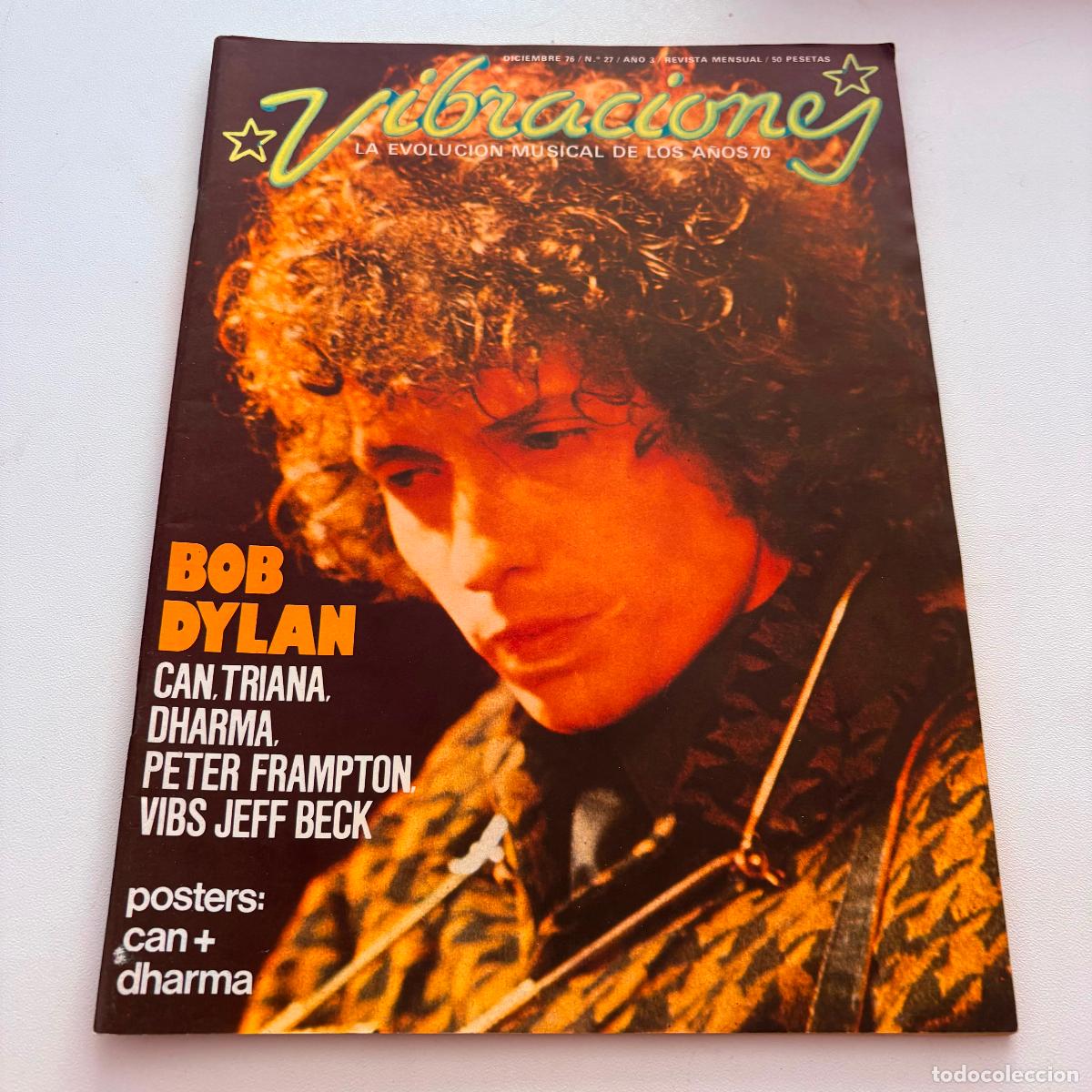 Revistas de m&uacute;sica: revista vibraciones n&ordm; 27 bob dylan triana jeff beck NO INCLUYE POSTER CENTRAL