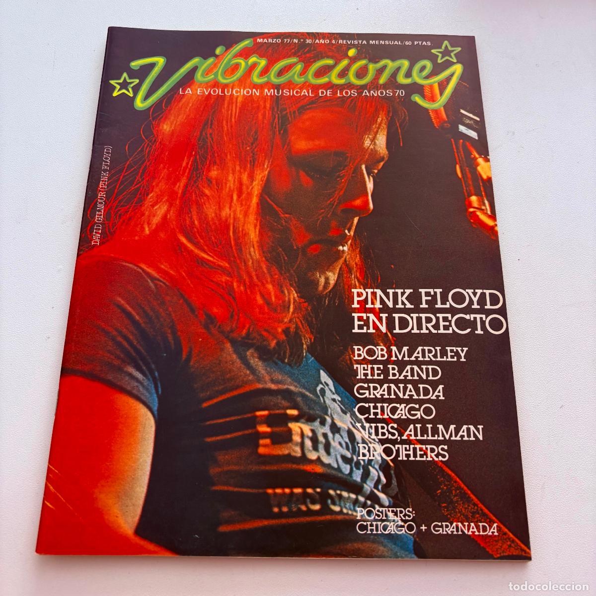 Revistas de m&uacute;sica: revista vibraciones n&ordm; 30 pink floyd bob marley INCLUYE POSTER CENTRAL
