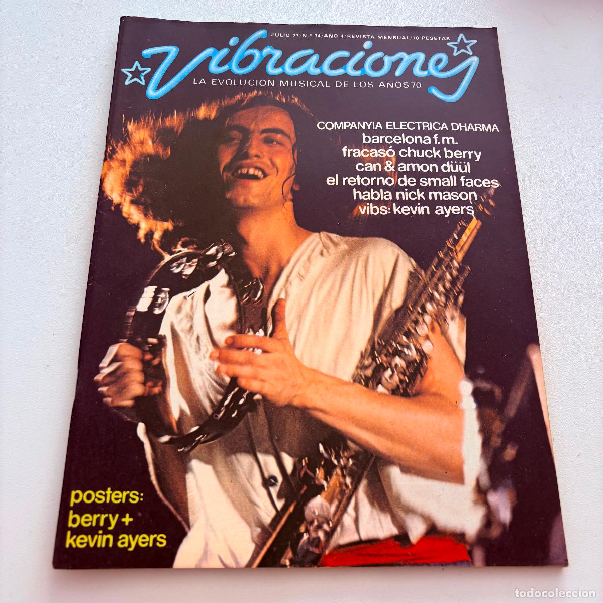 Revistas de m&uacute;sica: revista vibraciones n&ordm; 34 companyia electrica dharma INCLUYE POSTER CENTRAL