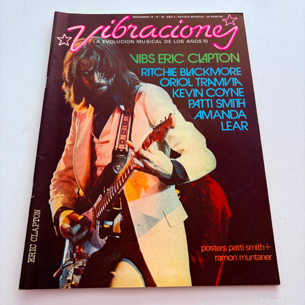 Revistas de m&uacute;sica: revista vibraciones n&ordm; 26 patti smith NO INCLUYE POSTER CENTRAL