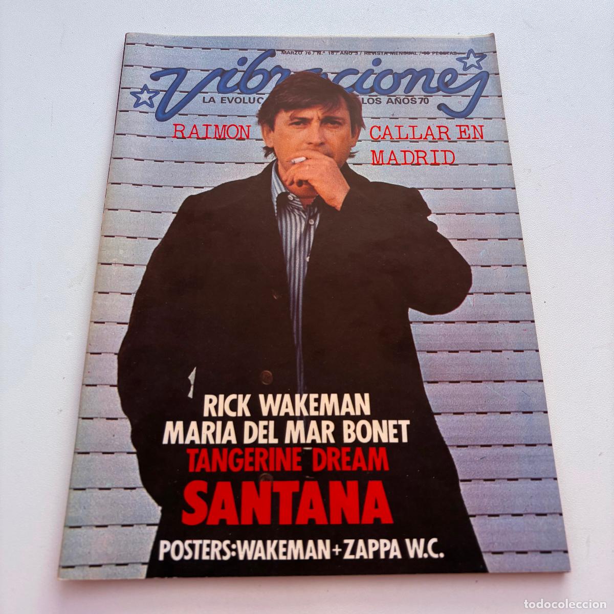 Revistas de m&uacute;sica: revista vibraciones n&ordm; 18 santana NO INCLUYE POSTER CENTRAL