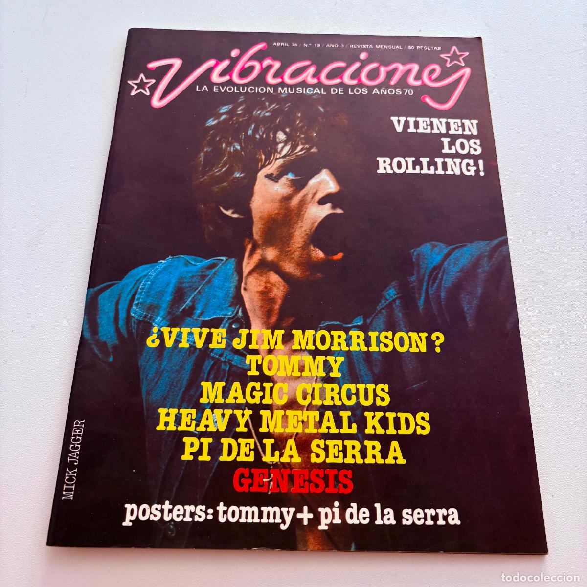 Revistas de m&uacute;sica: revista vibraciones n&ordm; 19 the rolling stones NO INCLUYE POSTER CENTRAL