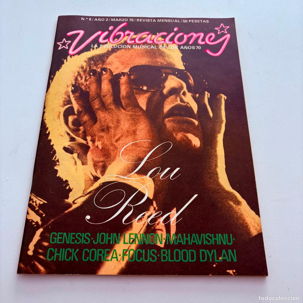 Revistas de m&uacute;sica: revista vibraciones n&ordm; 6 genesis focus john lennon INCLUYE POSTER CENTRAL