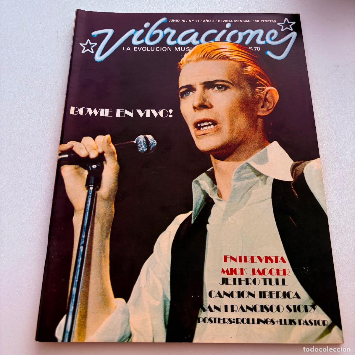Revistas de m&uacute;sica: revista vibraciones n&ordm; 21 david bowie NO INCLUYE POSTER CENTRAL