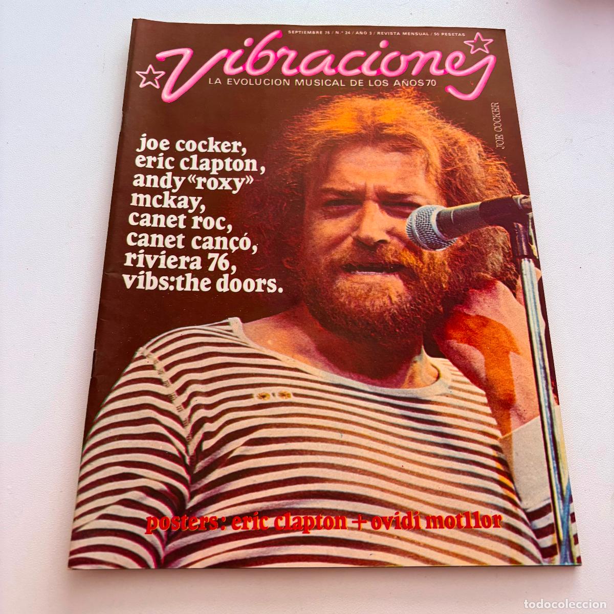 Revistas de m&uacute;sica: revista vibraciones n&ordm; 24 canet roc the doors NO INCLUYE POSTER CENTRAL