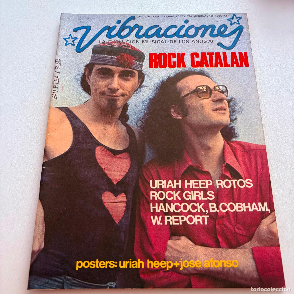 Revistas de m&uacute;sica: revista vibraciones n&ordm; 23 rock catalan NO INCLUYE POSTER CENTRAL