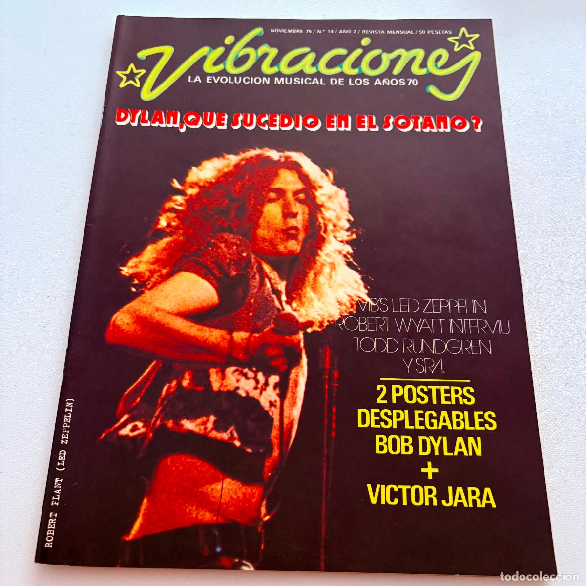 Revistas de m&uacute;sica: revista vibraciones n&ordm; 14 bob dyan NO INCLUYE POSTER CENTRAL