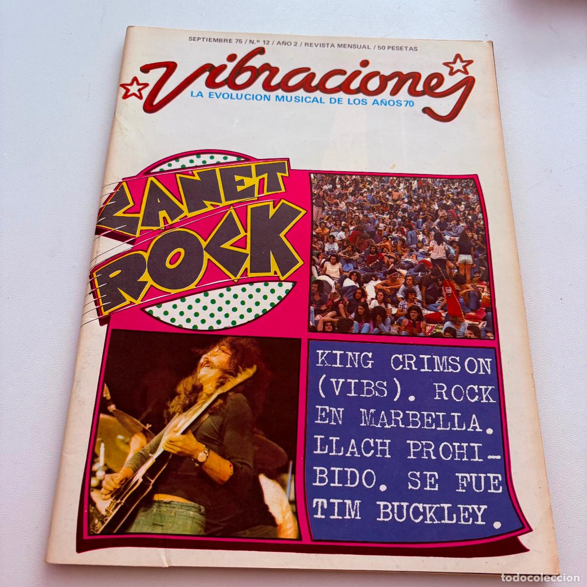Revistas de m&uacute;sica: revista vibraciones n&ordm; 12 canet rock INCLUYE POSTER CENTRAL