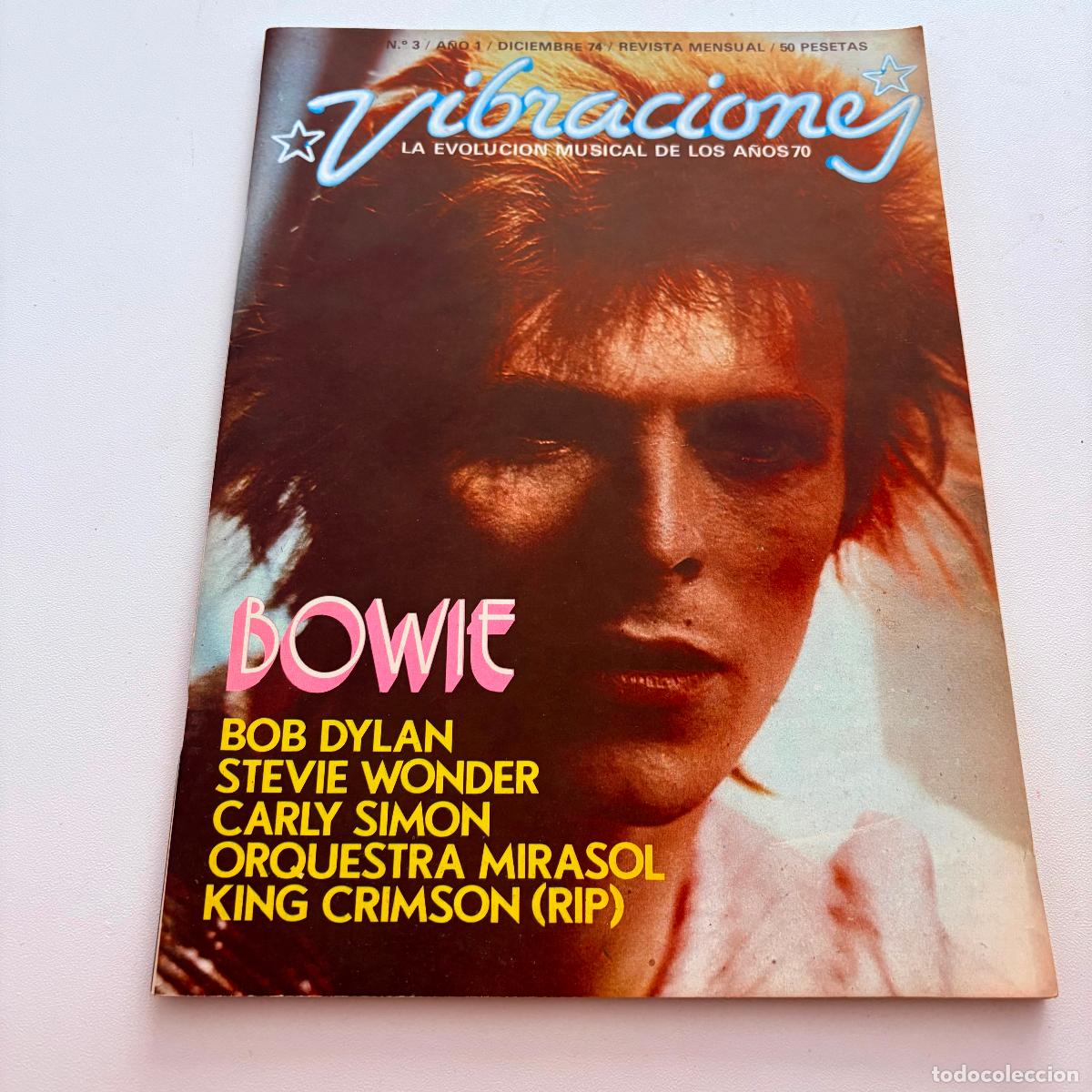 Revistas de m&uacute;sica: revista vibraciones n&ordm; 3 david bowie INCLUYE POSTER CENTRAL