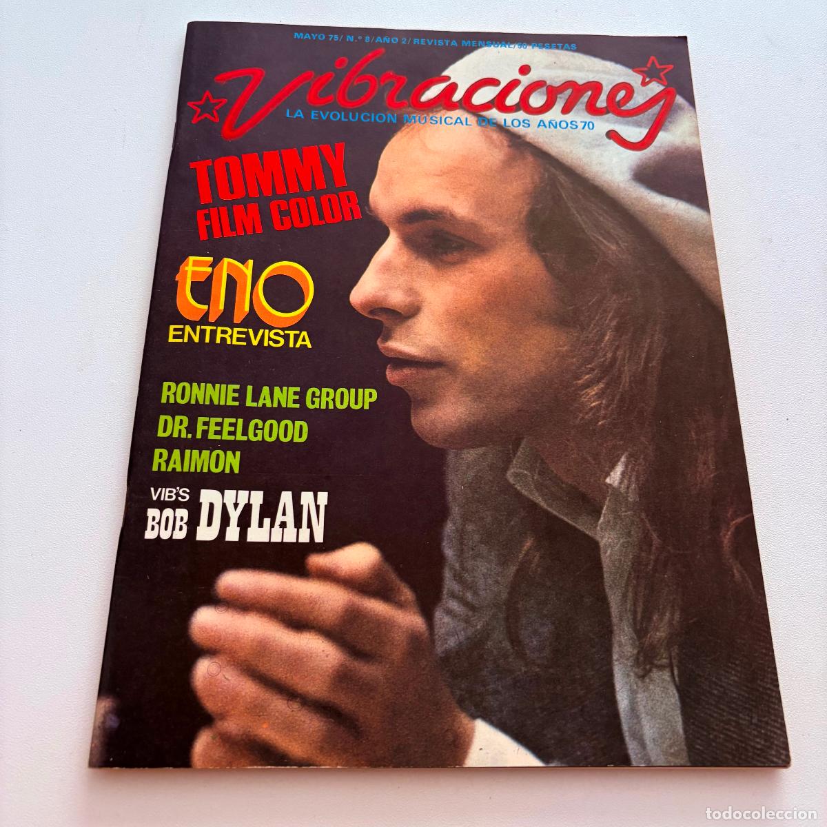 Revistas de m&uacute;sica: revista vibraciones n&ordm; 8 bob dylan INCLUYE POSTER CENTRAL