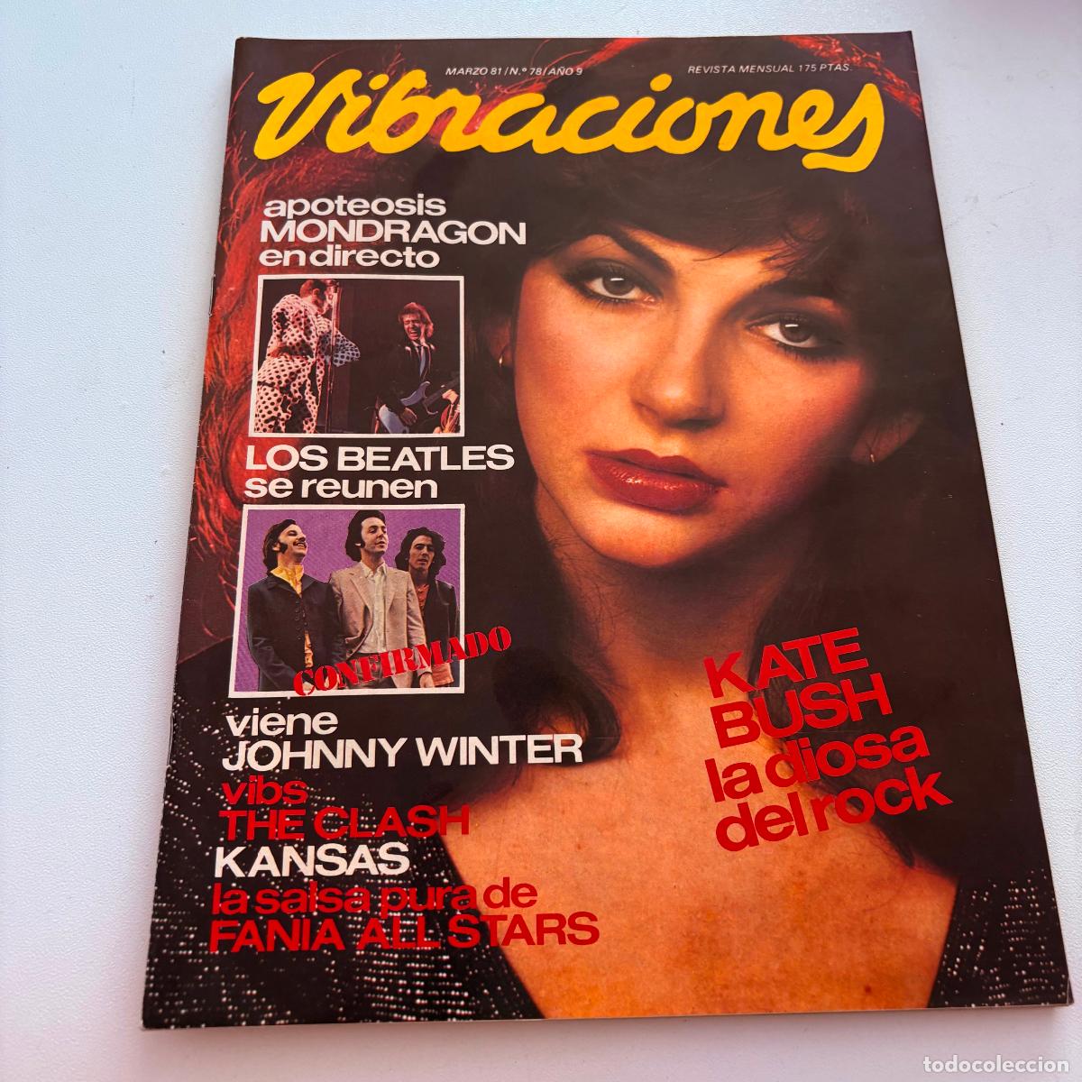 Revistas de m&uacute;sica: revista vibraciones n&ordm; 78 the beatles kate bush the clash COMPLETA