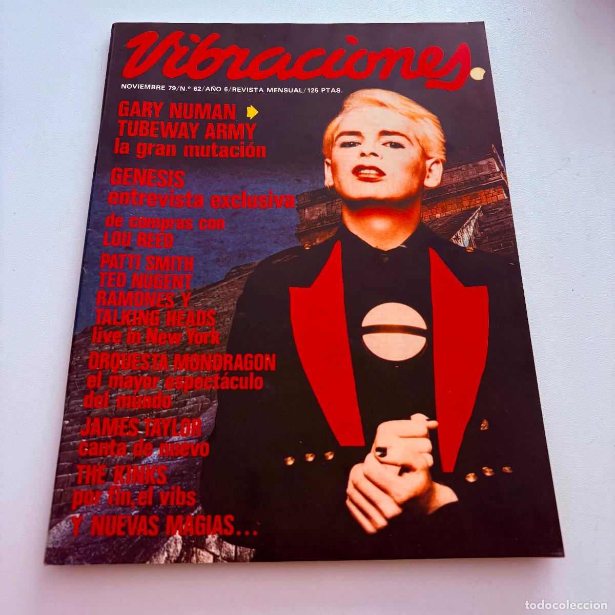 Revistas de m&uacute;sica: revista vibraciones n&ordm; 62 gary numan genesis ramones COMPLETA