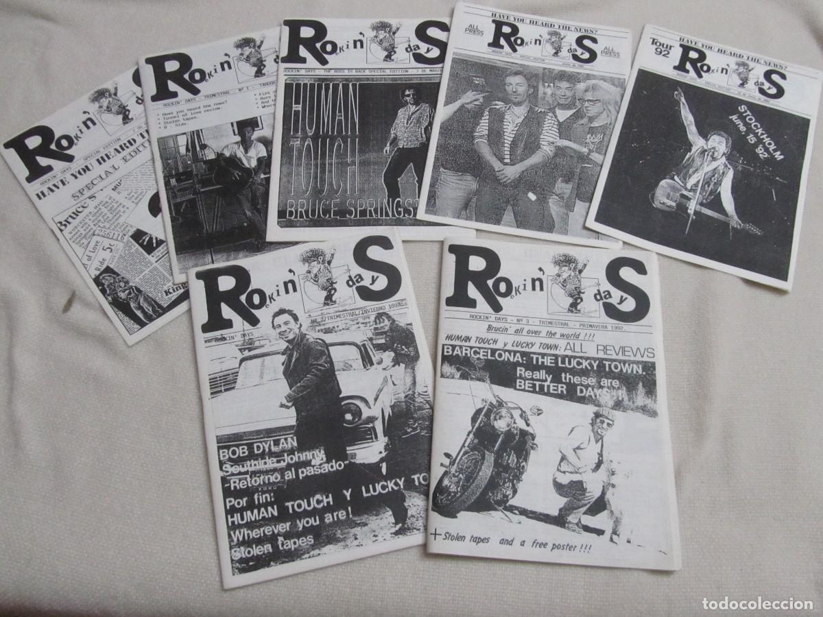 Revistas de m&uacute;sica: BRUCE SPRINGSTEEN, ROCKIN&acute;DAYS, LOTE DE 7 REVISTAS