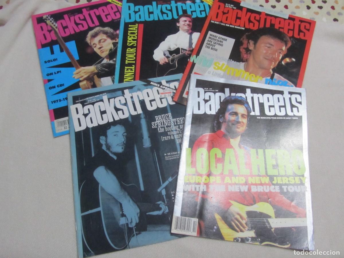 Revistas de m&uacute;sica: BRUCE SPRINGSTEEN, REVISTA BACKSTREETS, LOTE DE 5 REVISTAS
